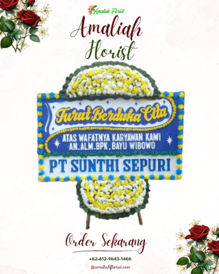 Papan Bunga Duka di Babul Makmur