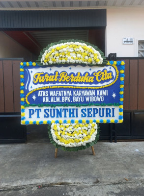 Papan Bunga Duka di Babul Makmur